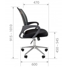 Офисное кресло CHAIRMAN 696 chrome