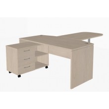 Стол XTEN XET 169 с тумбой XLC-3D.1А и приставкой XB 127