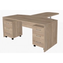 Стол XTEN XET 189 с двумя тумбами XMC-3D.1А и приставкой XB 127