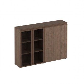  Шкаф средний комбинированный со стеклом закрытый Mark-II МК 322-2