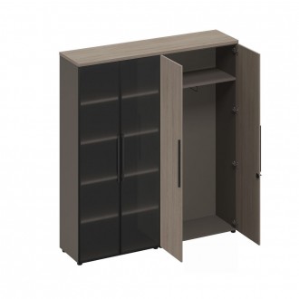 Шкаф комбинированный (стекло-одежда) U.RUS РС 317 ДЧ/ЛС