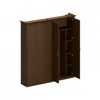 Шкаф высокий комбинированный (для одежды + для документов с закрытыми дверями) Perseo ПС 352 ДМ