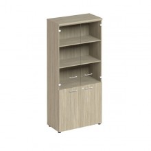 Шкаф для документов со стеклянными прозрачными дверьми Патриот ПТ 983