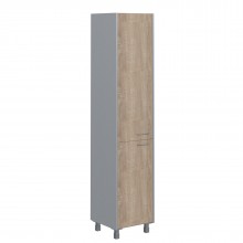 Шкаф колонка с глухой средней и малой дверью